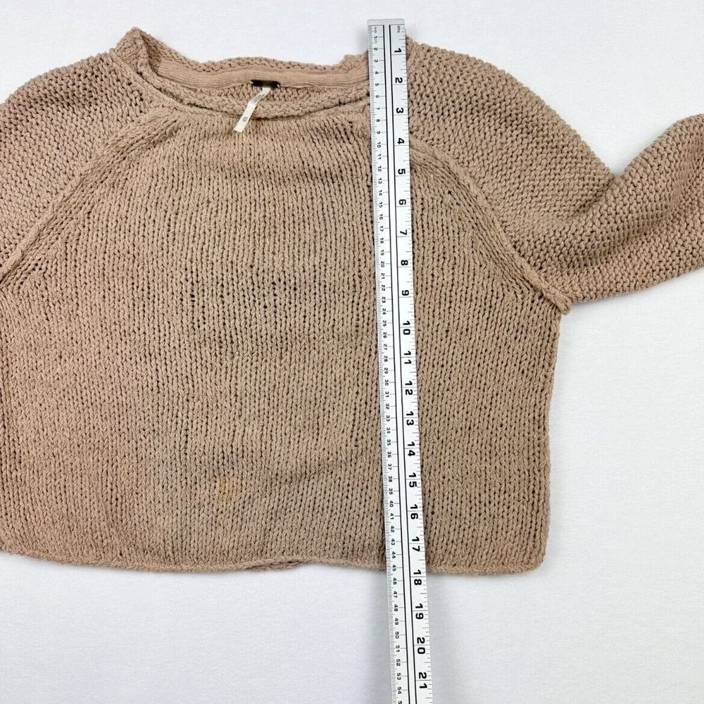 Free People Endless Stories‎ Sweater XS Womens Mauve Boho Open Back Knit